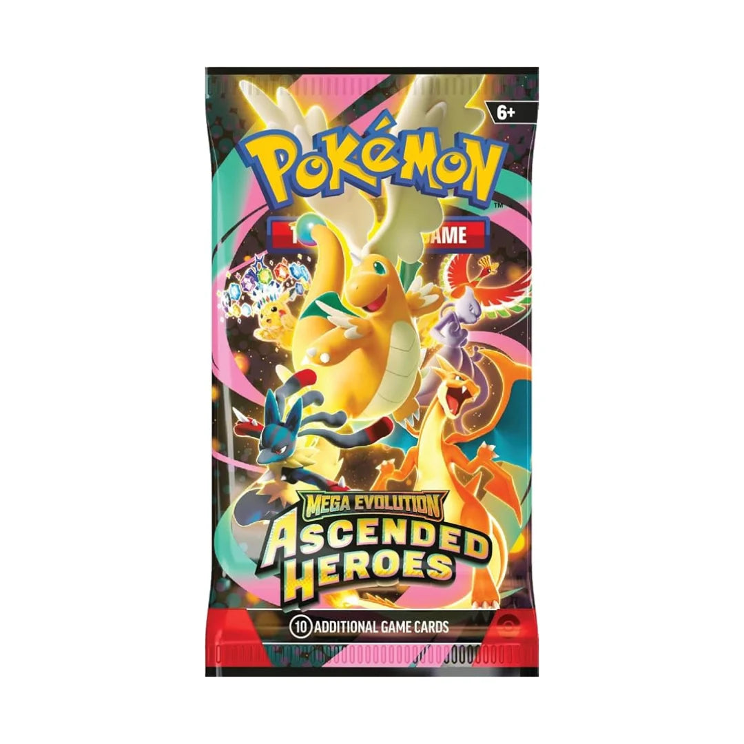 Pokémon TCG: Mega Evolution – Ascended Heroes Booster Bundle (6 Packs) – Sealed