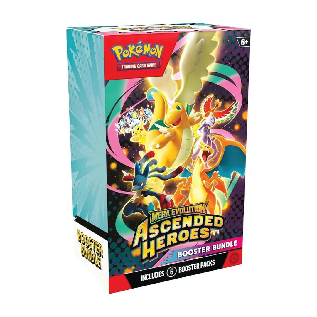 Pokémon TCG: Mega Evolution – Ascended Heroes Booster Bundle (6 Packs) – Sealed