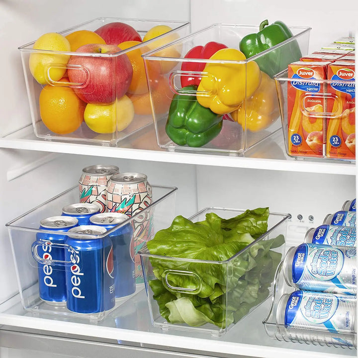 Multi-Purpose Clear Acrylic Storage Bins for Home Organization
