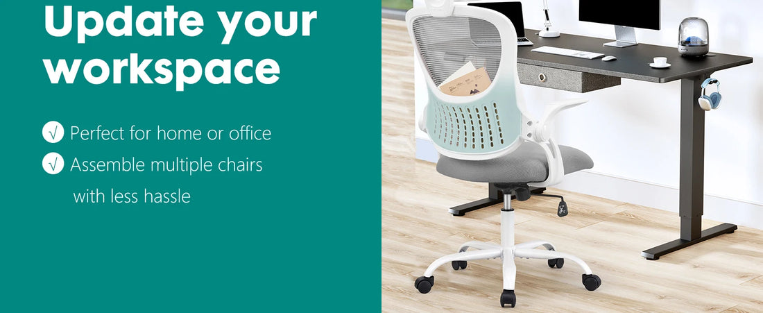 Pink Ergonomic Mesh Office Chair with Flip-Up Arms
