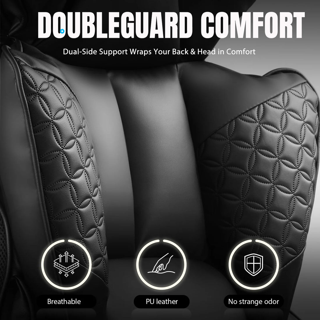 Ergonomic Leather Office Gaming Chair with Footrest