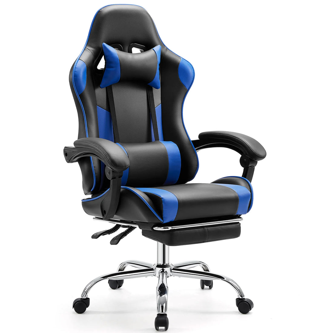 Pink Ergonomic Gaming Chair with Flip-Up Arms