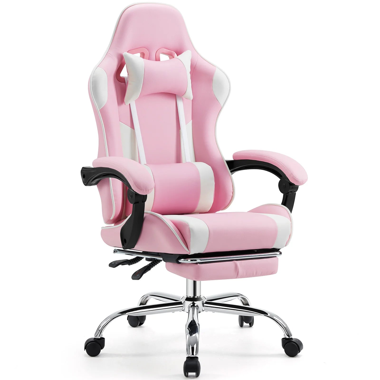 Red Ergonomic Gaming Chair with Lumbar Support