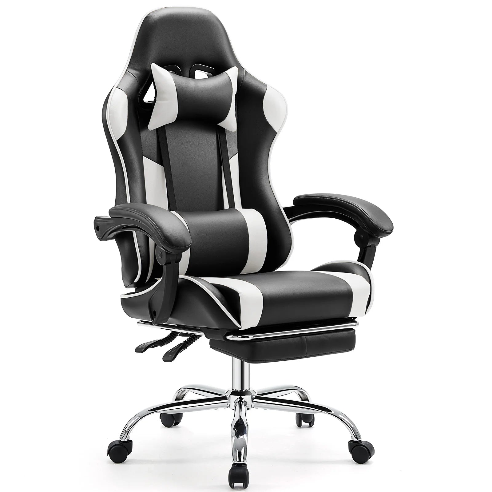 Red Ergonomic Gaming Chair with Lumbar Support