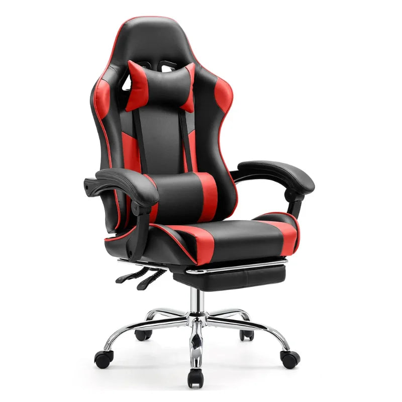 JHK PU Leather Gaming Chair with Lumbar & Headrest