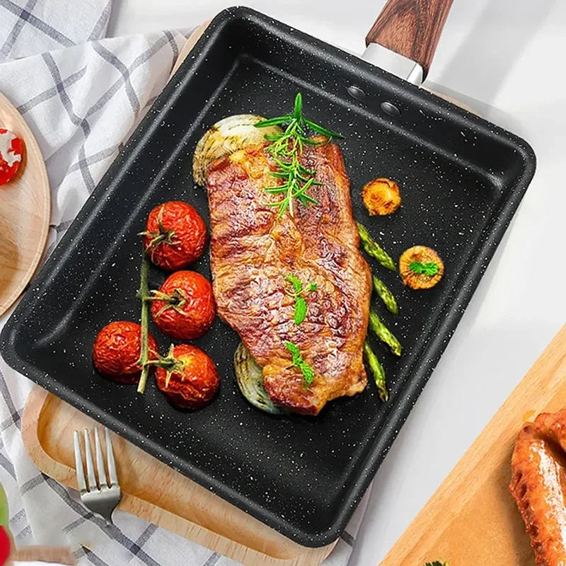 Non-Stick Tamagoyaki Pan Japanese Egg Skillet with Tools