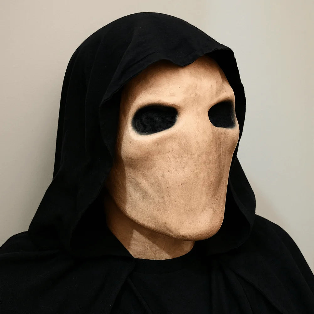 Faceless Man Halloween Slenderman Mask Non-toxic Realistic Alien Skull Latex Helmet Dress Up 3D Party Cosplay Props Carnival