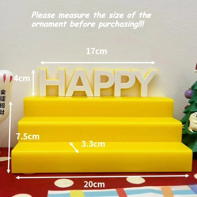 Kawaii Red Apple Mini Display Storage Box Creative Rack Storage Rack Desktop for Trendy Figure Pops Mart Blind Box Wholesales