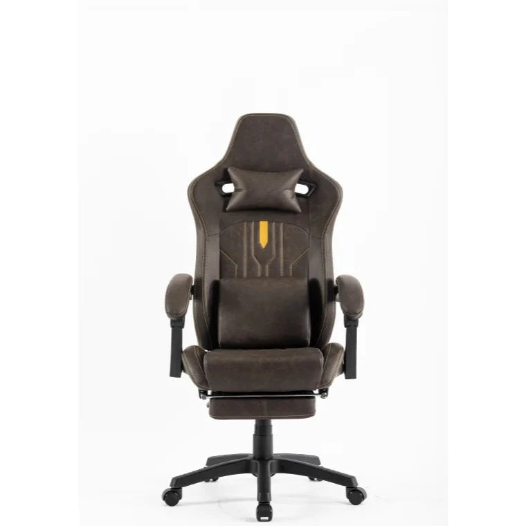 Ergonomic Gaming Chair with Pocket Spring Cushion & Footrest – Dark Green