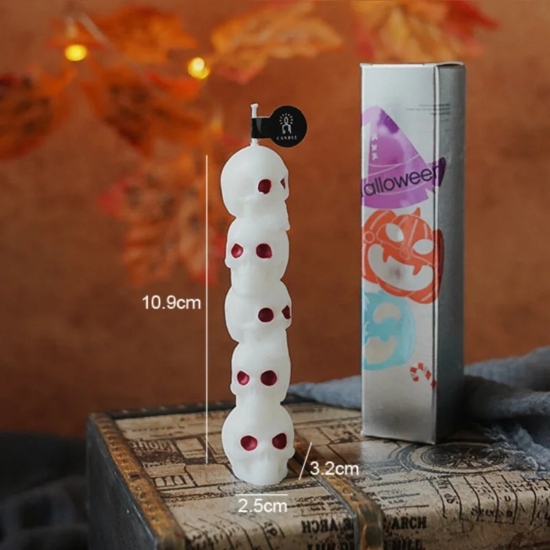 Halloween Aromatherapy Candles Spooky Skull Bone Fingers Pumpkin Candle 3D Flame Candles Festival Home Decoration Gifts