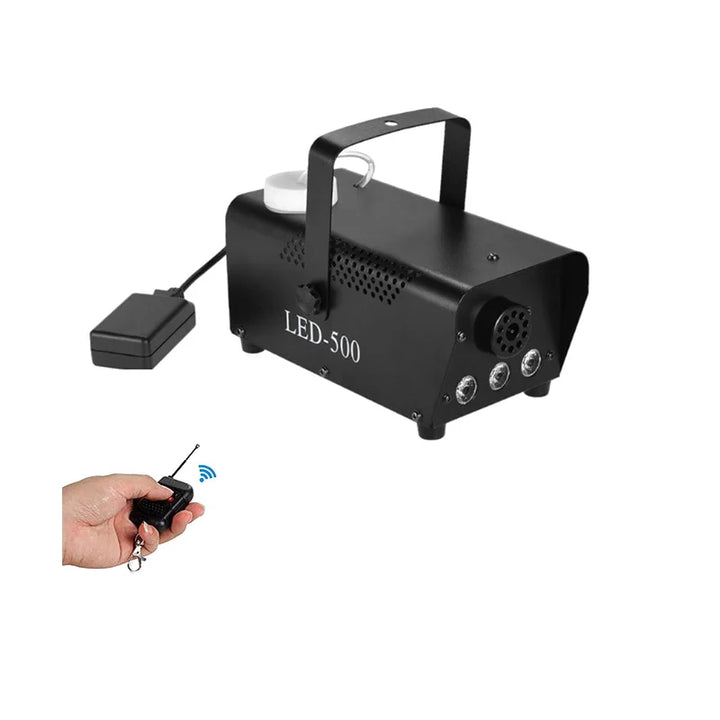 New Remote Control LED 500W Smoke Machine RGB Mixed Color Fog Machine Professional Smoke Ejector Stage Equipment LED Fogger