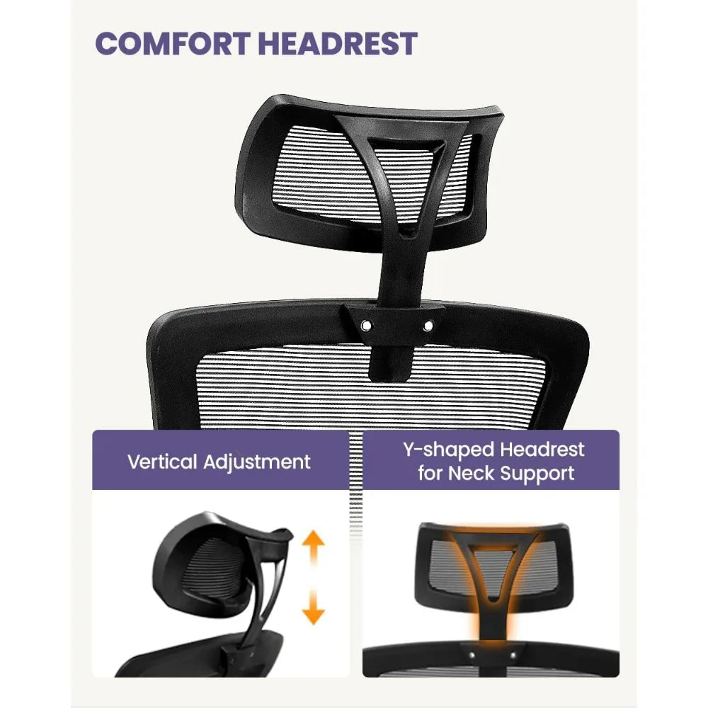 Ergonomic High Back Mesh Office Chair Black