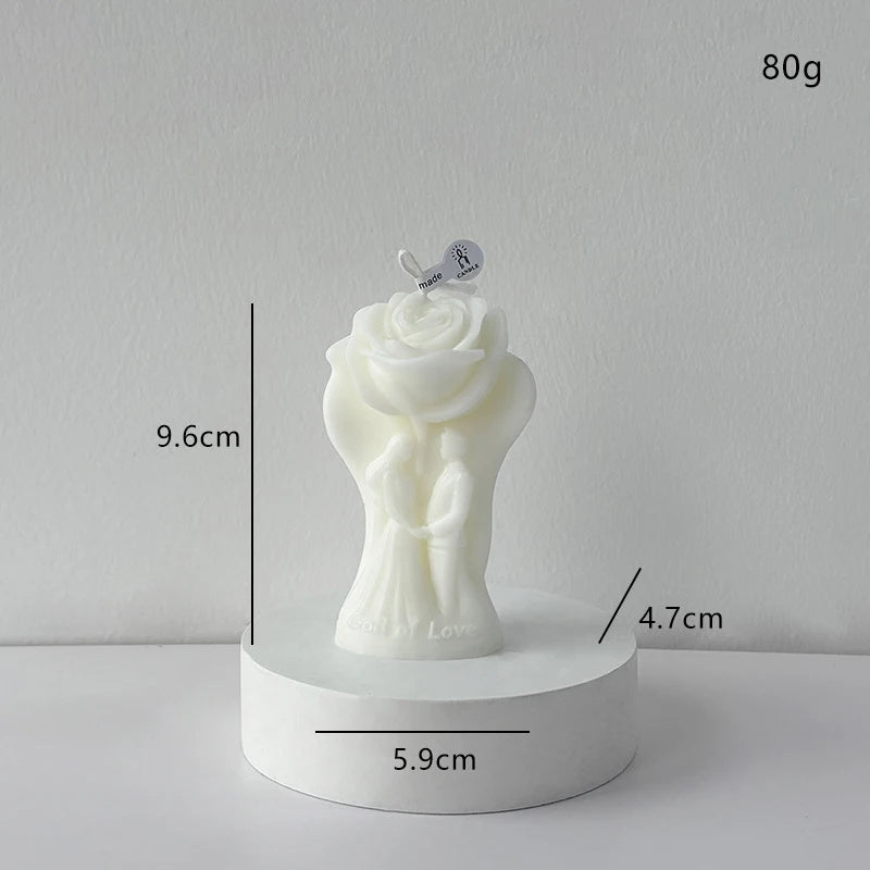 Rose Candle Decor - Romantic DIY for Valentine & Wedding