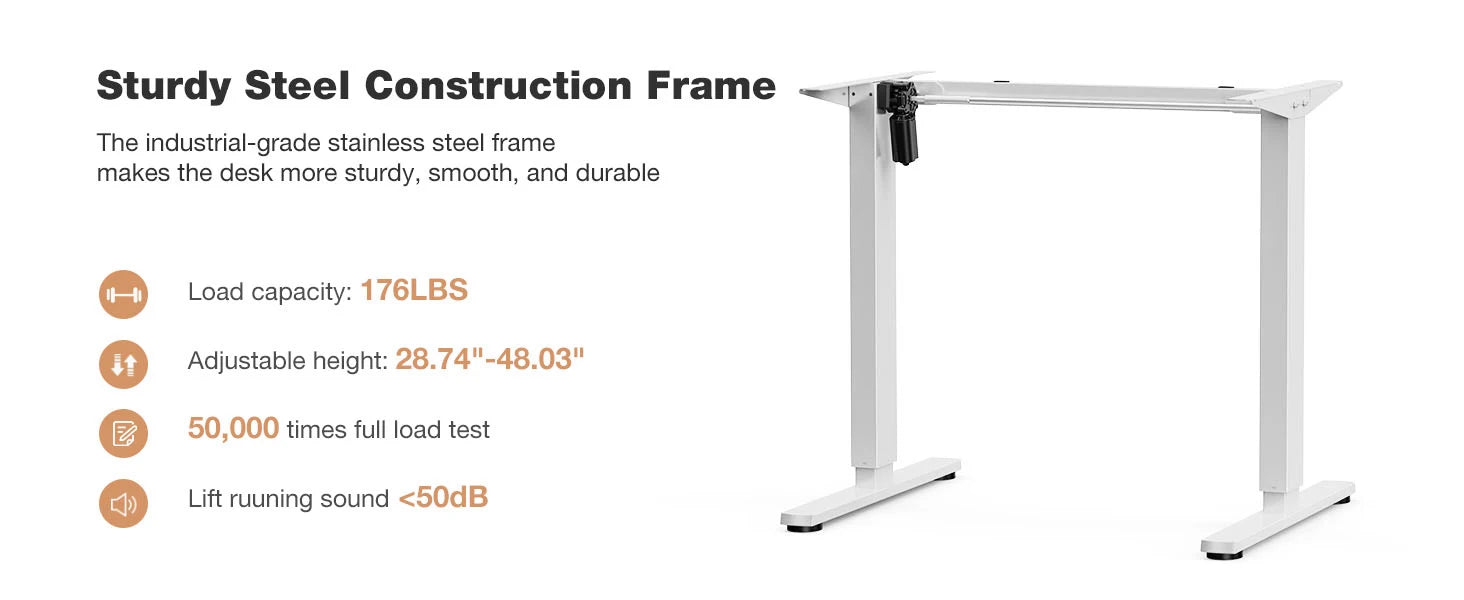 JHK Electric Standing Desk Height Adjustable 40x24 Inch Stand Up Sit Stand Computer Desk Workstation Ergonomic Work Table
