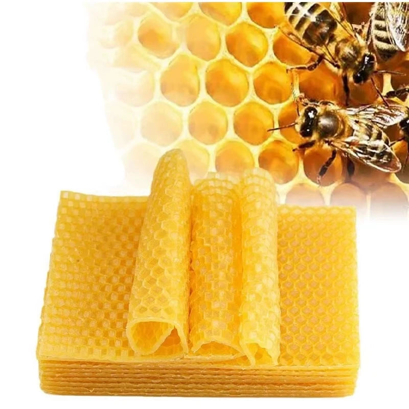 10pcs Natural Beeswax Candles – Handmade Luxury Wedding