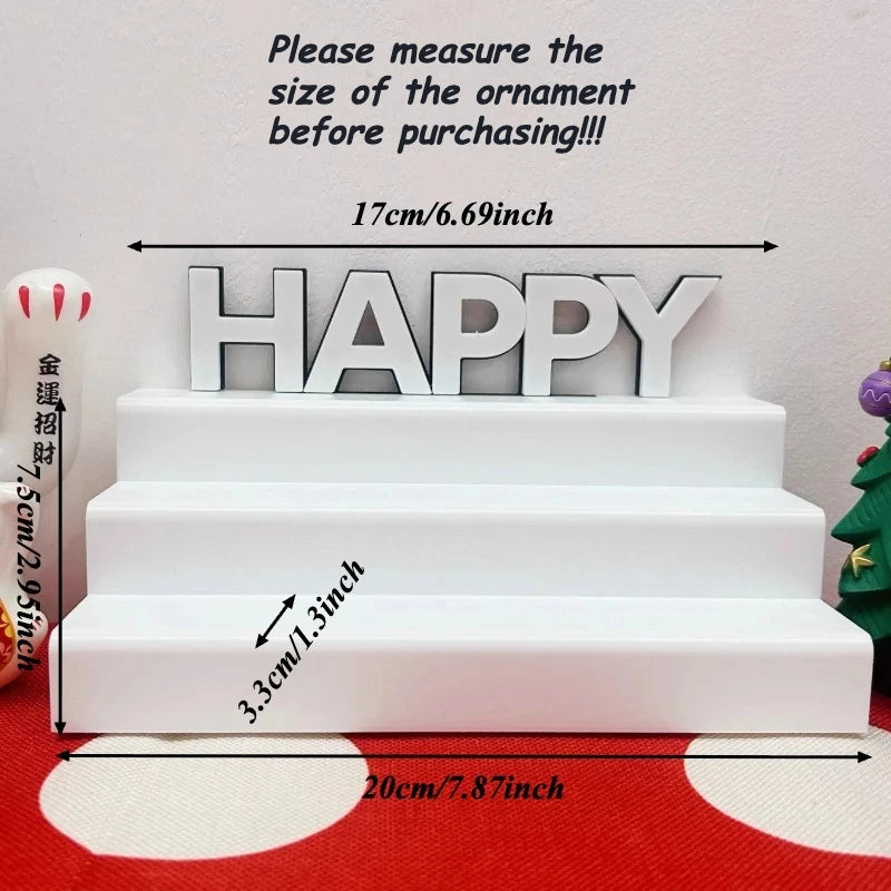 Kawaii Red Apple Mini Display Storage Box Creative Rack Storage Rack Desktop for Trendy Figure Pops Mart Blind Box Wholesales