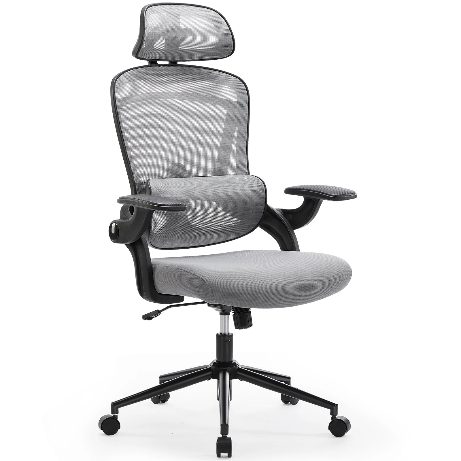 Ergonomic Mesh Office Chair with Flip-Up Arms