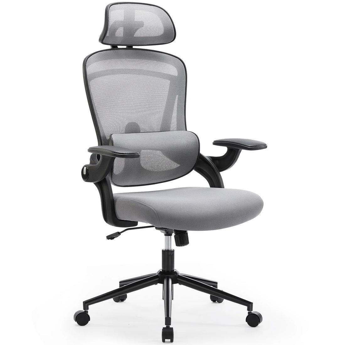 Ergonomic Mesh Office Chair with Flip-Up Arms