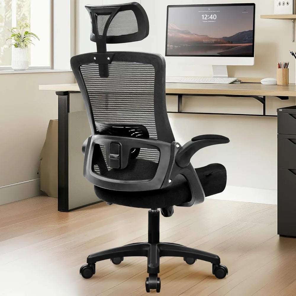 NEO CHAIR Ergonomic Adjustable Home Office Desk Chair High Back Computer Gaming Mesh Chair Comfy Task Adjustable Arms Lumbar