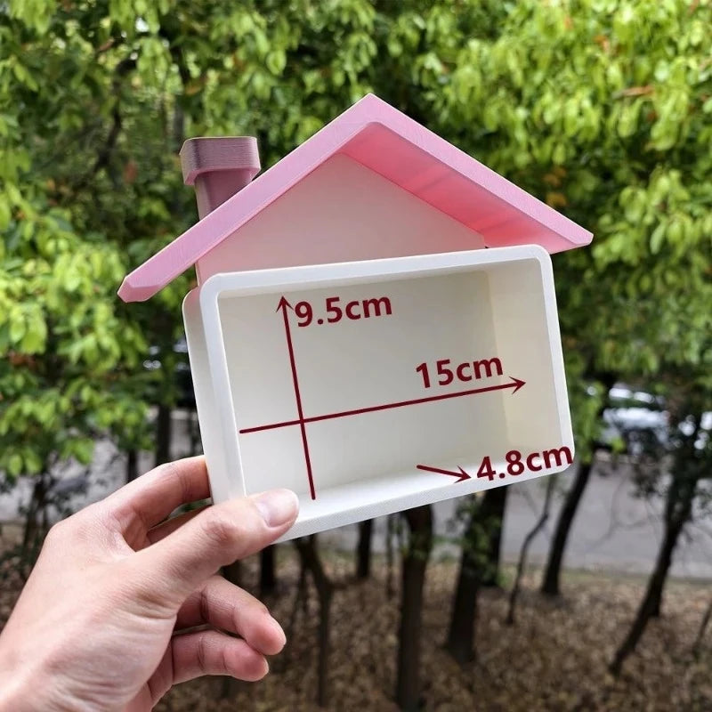 Kawaii Red Apple Mini Display Storage Box Creative Rack Storage Rack Desktop for Trendy Figure Pops Mart Blind Box Wholesales