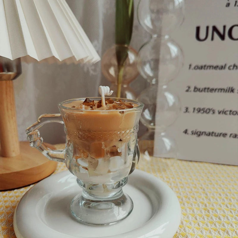 Soy Wax Iced Coffee Candle – Handmade Aromatherapy Decor