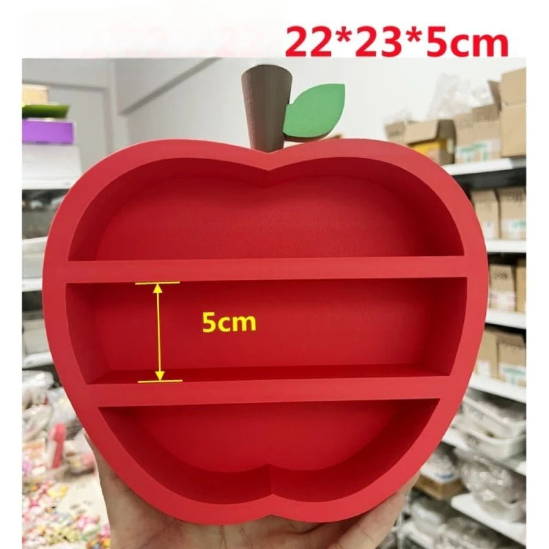 Kawaii Red Apple Mini Display Storage Box Creative Rack Storage Rack Desktop for Trendy Figure Pops Mart Blind Box Wholesales