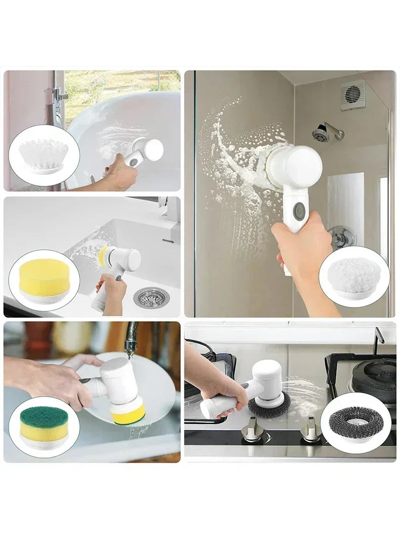 Electric Spin Scrubber (5 Heads)