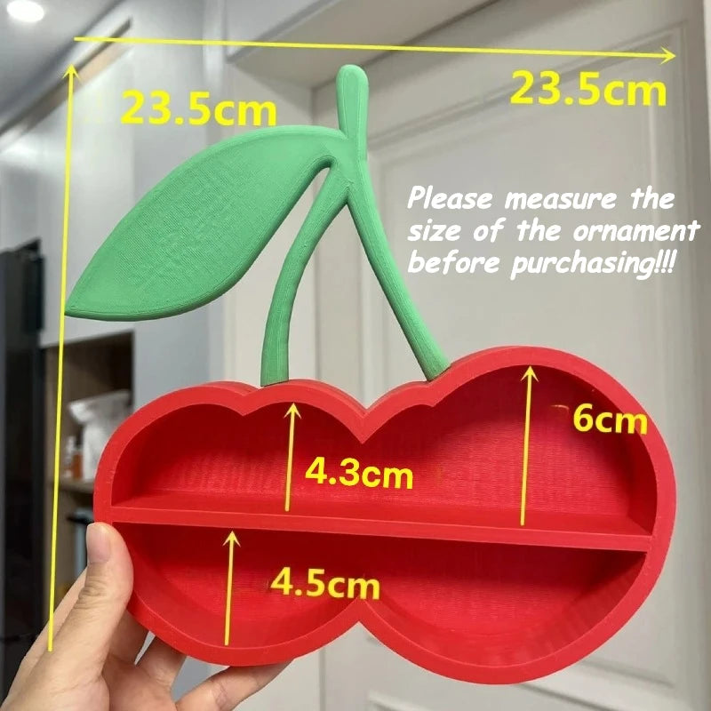 Kawaii Red Apple Mini Display Storage Box Creative Rack Storage Rack Desktop for Trendy Figure Pops Mart Blind Box Wholesales