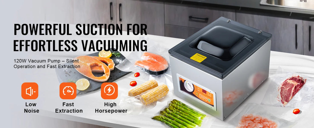 SucceBuy DZ-260S Vacuum Sealer 260W for Wet & Meat