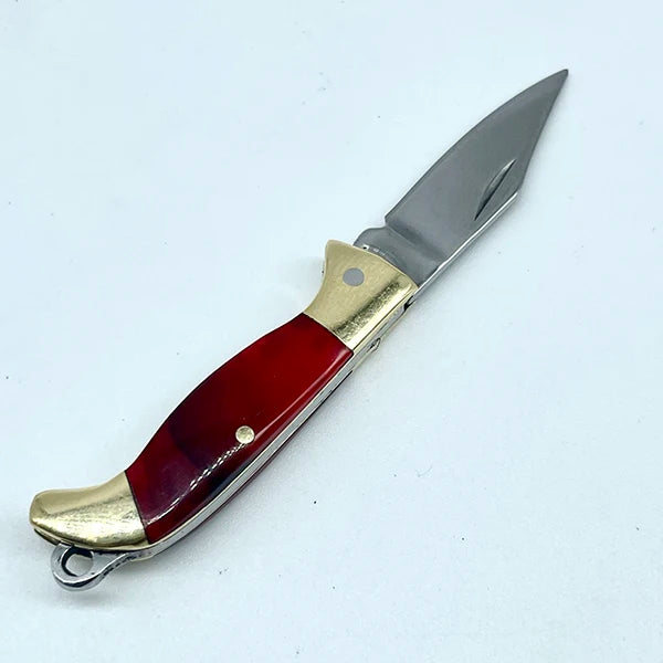 Mini Brass Folding Knife Keychain - EDC Survival Cutter
