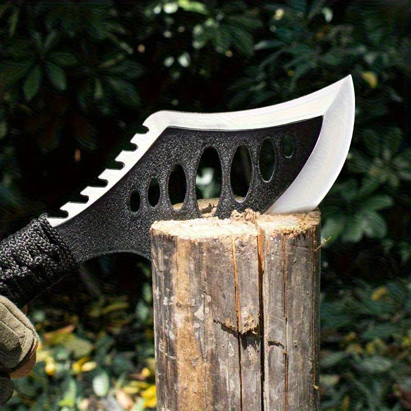 Portable Camping Axe & Knife Set, Full Tang 58HRC Non-Slip