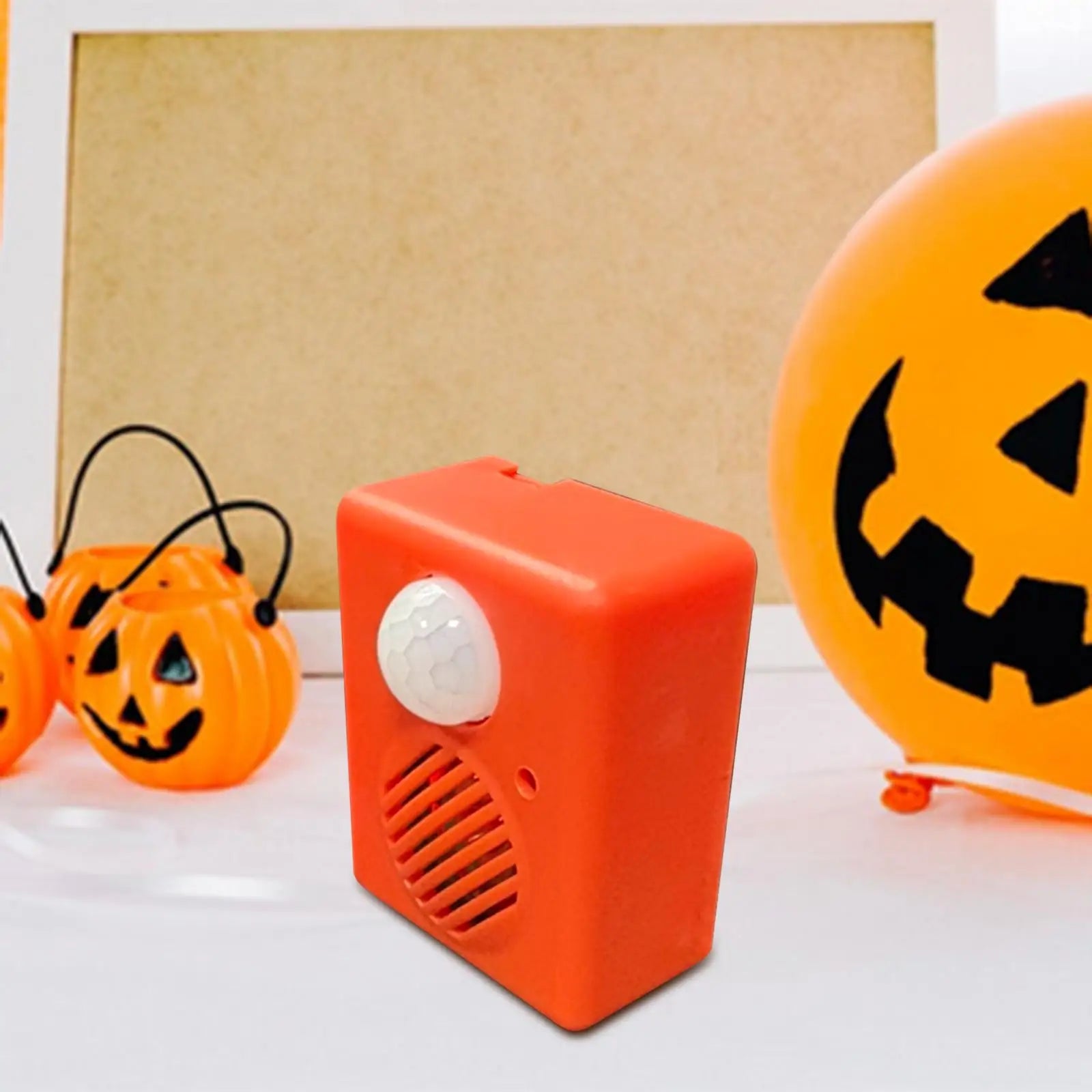Halloween Sound Player, Voice Activated Props, Spooky Sound Props, Voice Motion Sensor Scream Speaker for Shop Indoor Outdoor