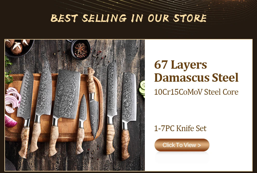 HEZHEN 5" Damascus Super Steel Sharp Kitchen Utility Knife