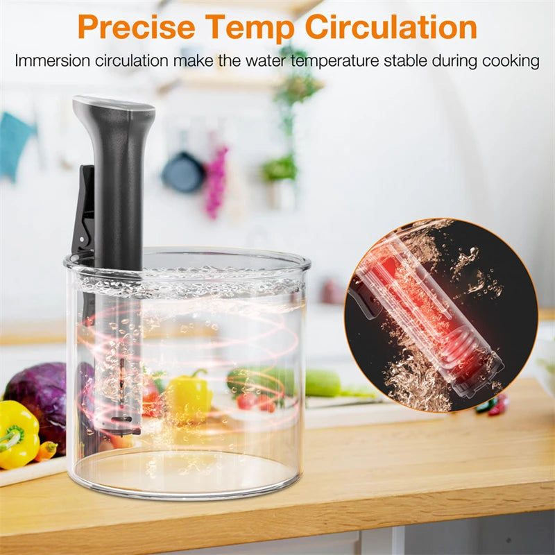 1800W Sous Vide Immersion Cooker LED Waterproof Precision