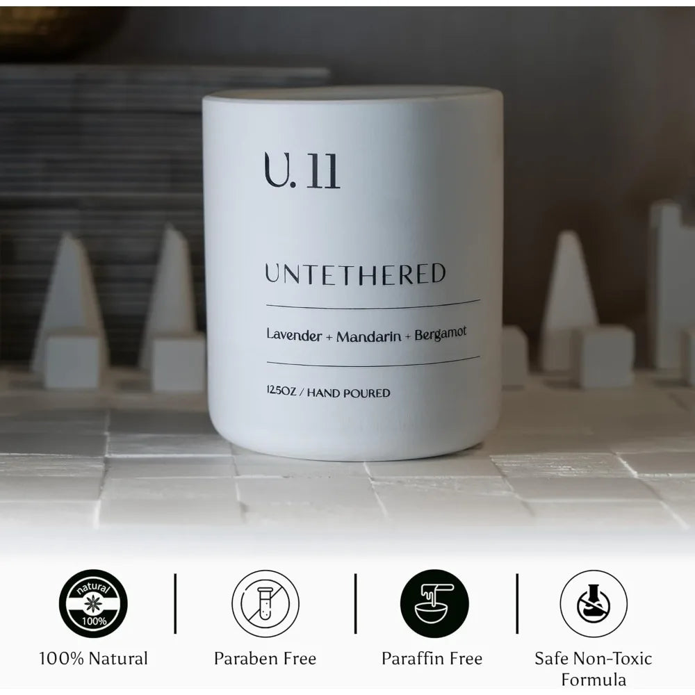 Lavender Mandarin Cedarwood Luxury Hand-Poured Candle USA