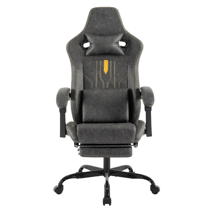 Ergonomic Office Chair with Footrest Adjustable Reclining Computer Chair Lumbar Support Massage Function Executive Work Chair
