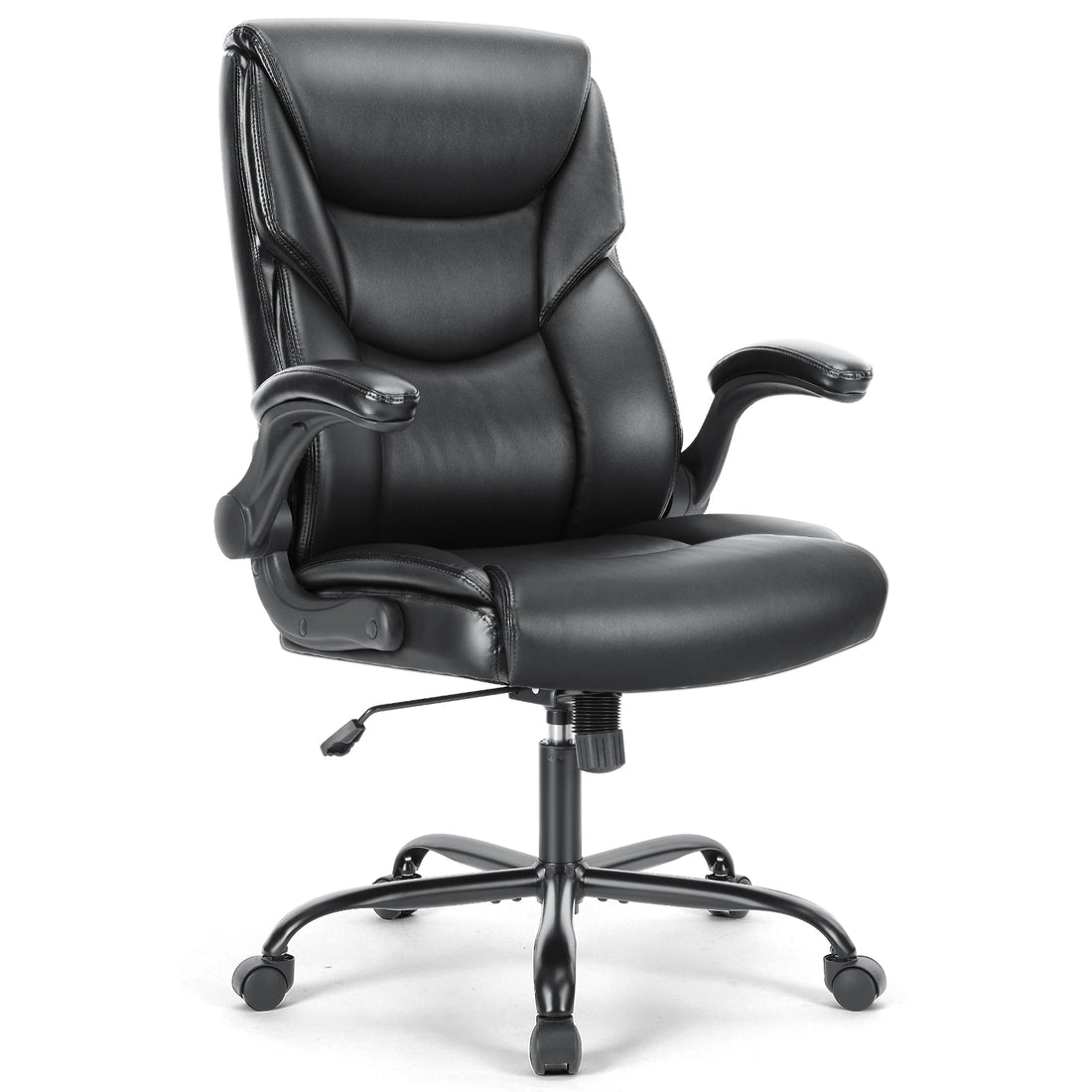 Ergonomic Brown PU Leather Swivel Gaming Chair