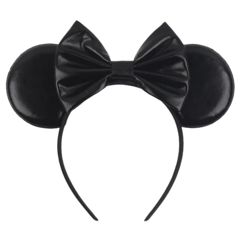Disney Witch Bat Skeleton Ear Headband For Adults Kids Cosplay Halloween Hairband Women Girls Ghost Bows Party Hair Accessories