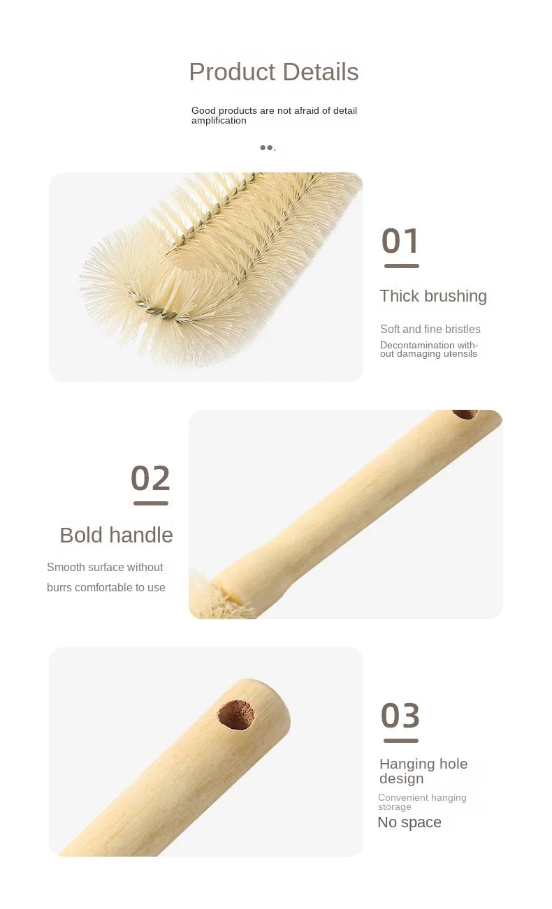 Eco Dish Washing Brush Wooden Handle