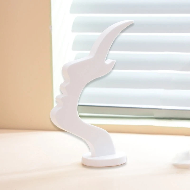 Creative Face-Shaped Eyeglass Holder, Minimalist Desktop Glasses Stand Organizer