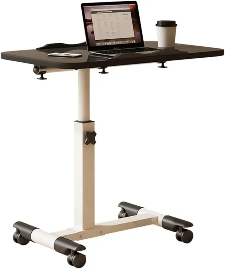 Adjustable Foldable Mobile Laptop Desk with Wheels