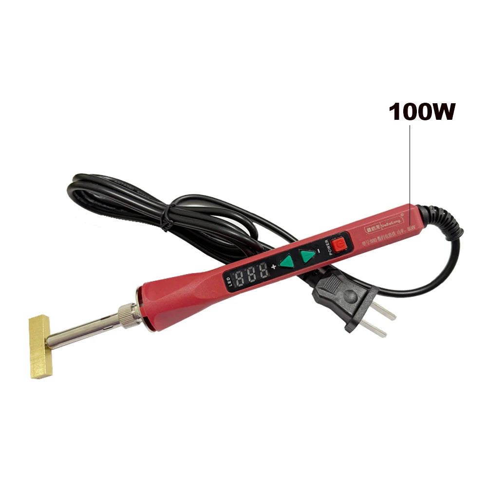 100W 220V Soldering Iron Kit with T Heads & Temp Control