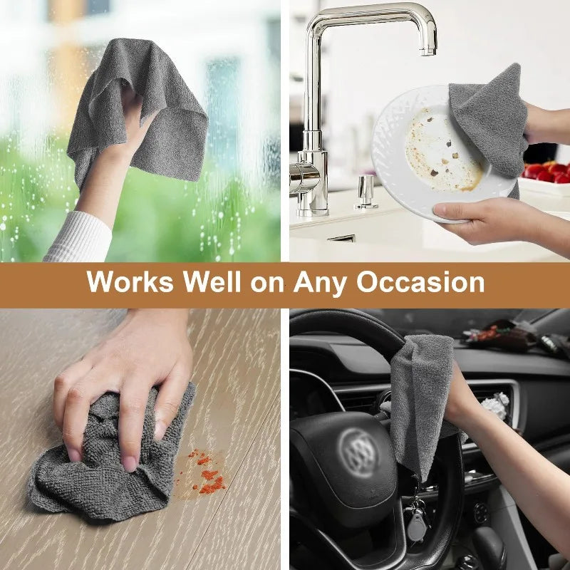 Reusable Microfiber Cleaning Towels