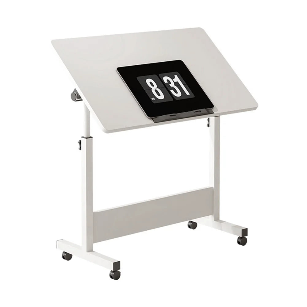 Adjustable Mobile Standing Desk with Wheels – 80x40cm
