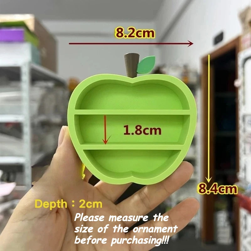 Kawaii Red Apple Mini Display Storage Box Creative Rack Storage Rack Desktop for Trendy Figure Pops Mart Blind Box Wholesales