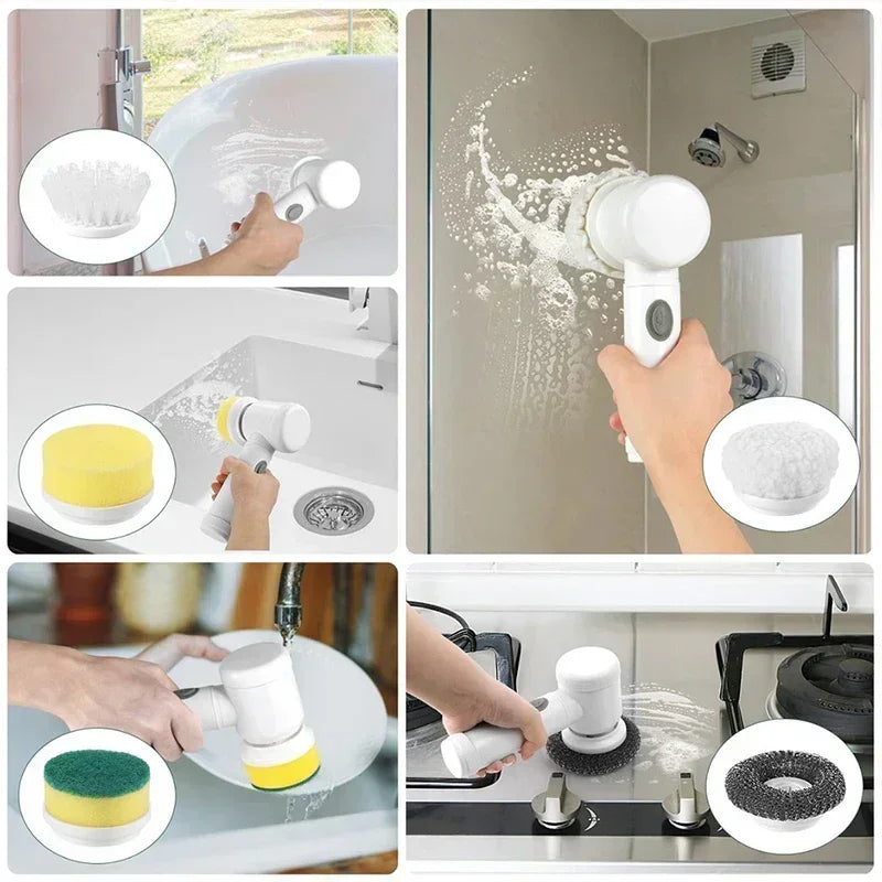 Electric Spin Scrubber (5 Heads)