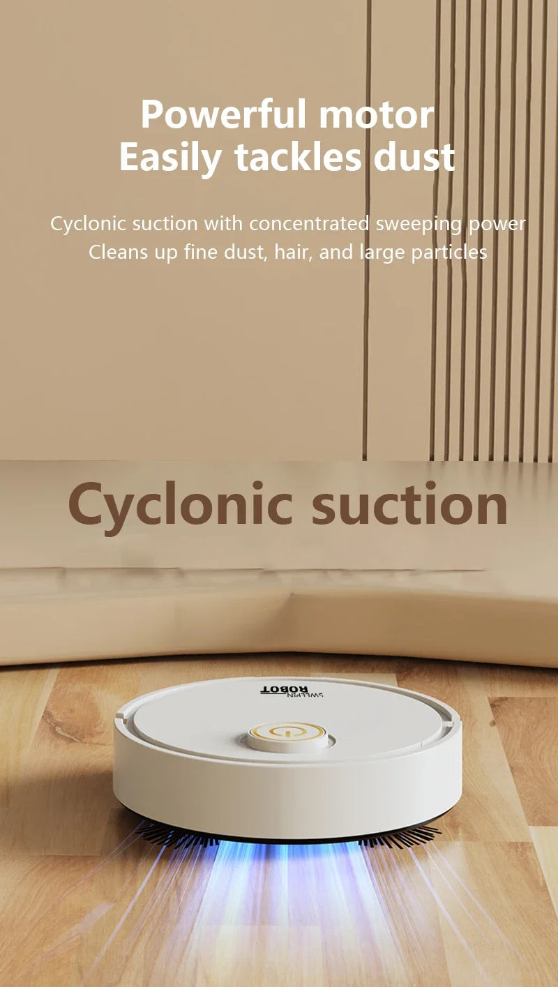 3-in-1 Smart Robot Vacuum Mop USB Rechargeable