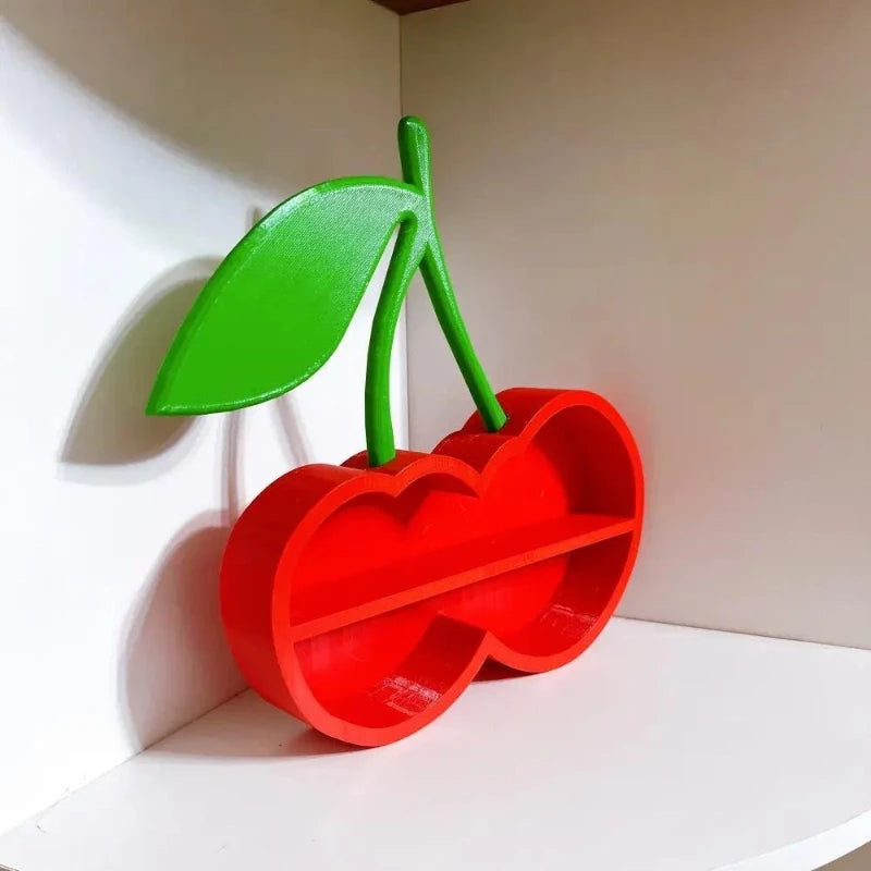 Kawaii Red Apple Mini Display Storage Box Creative Rack Storage Rack Desktop for Trendy Figure Pops Mart Blind Box Wholesales