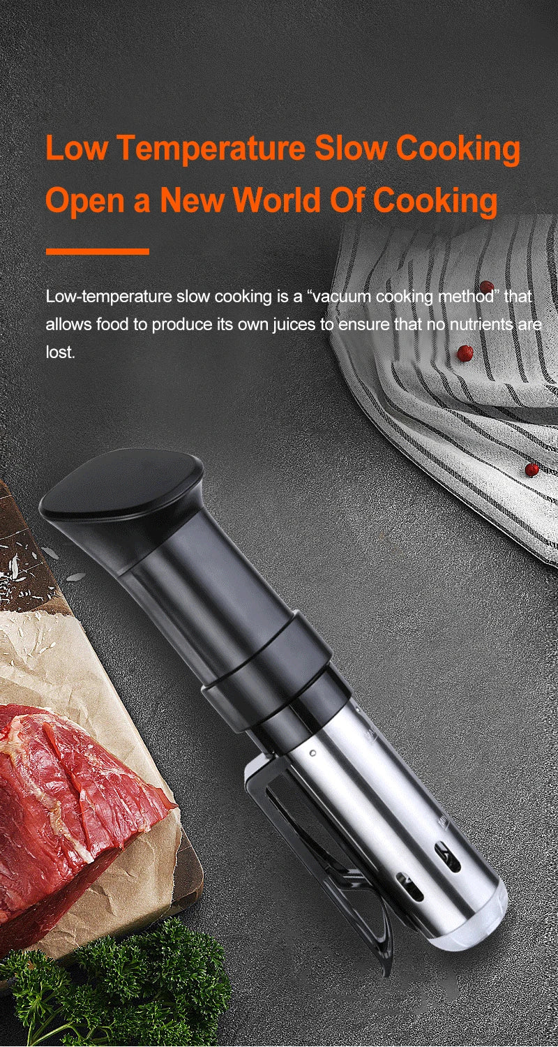 1800W Sous Vide Immersion Cooker LED Waterproof Precision