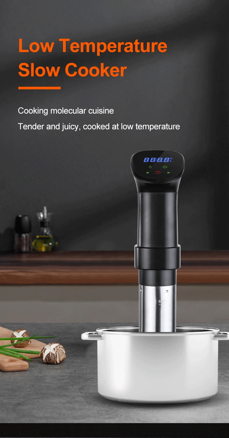 1800W Sous Vide Immersion Cooker LED Waterproof Precision